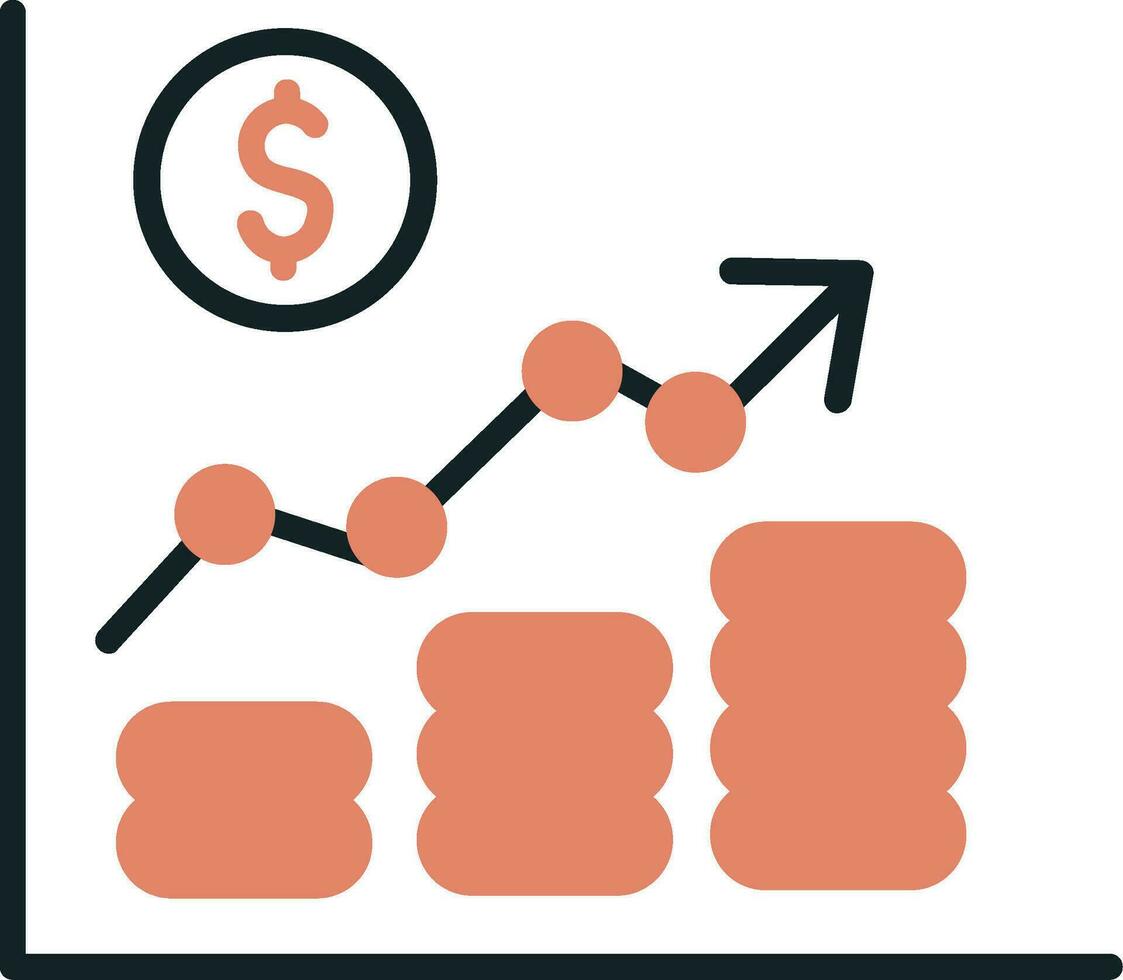 icono de vector de diagrama