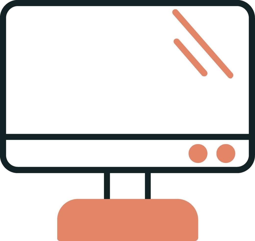 Monitor Screen Vector Icon