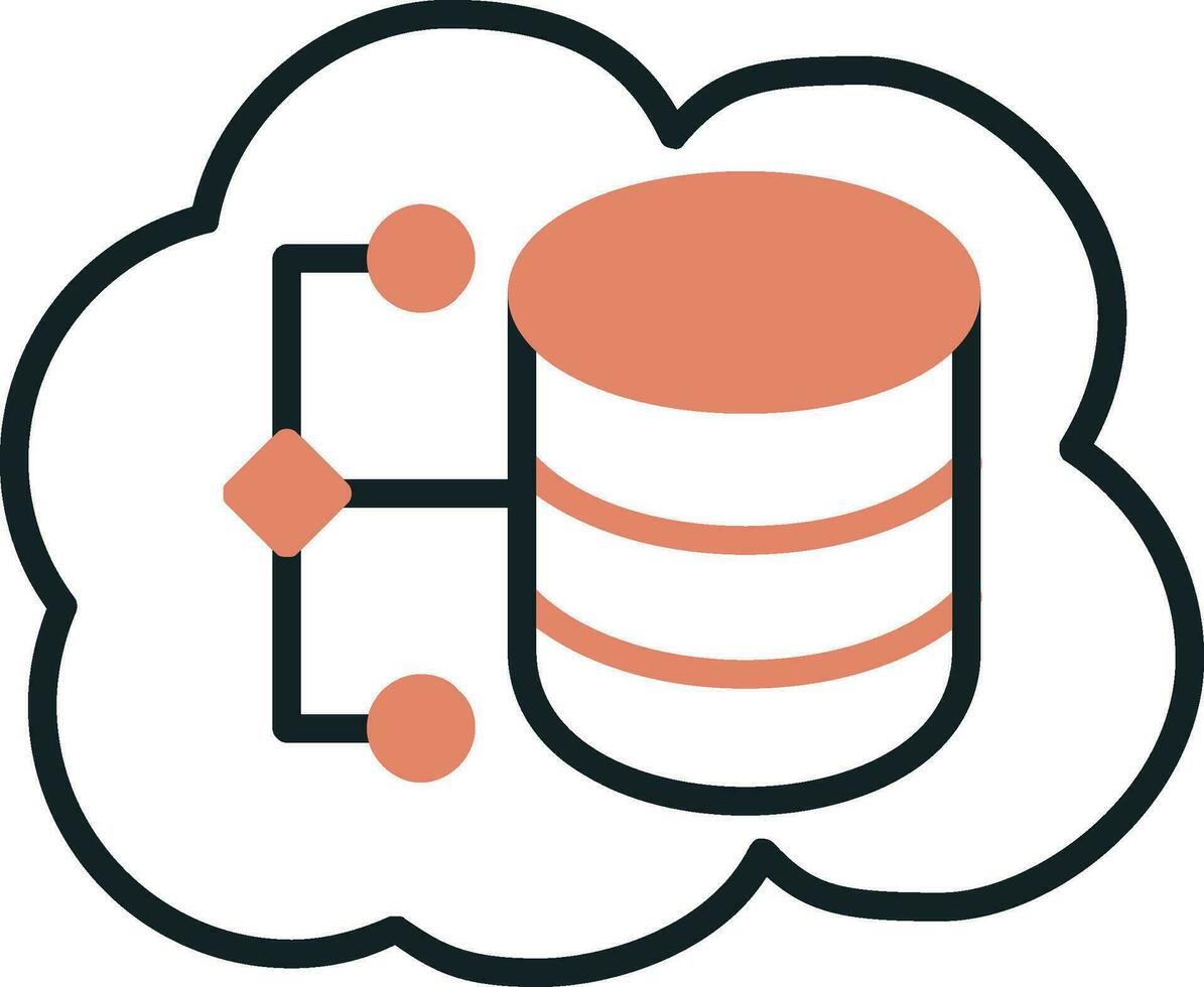 Cloud Data Vector Icon