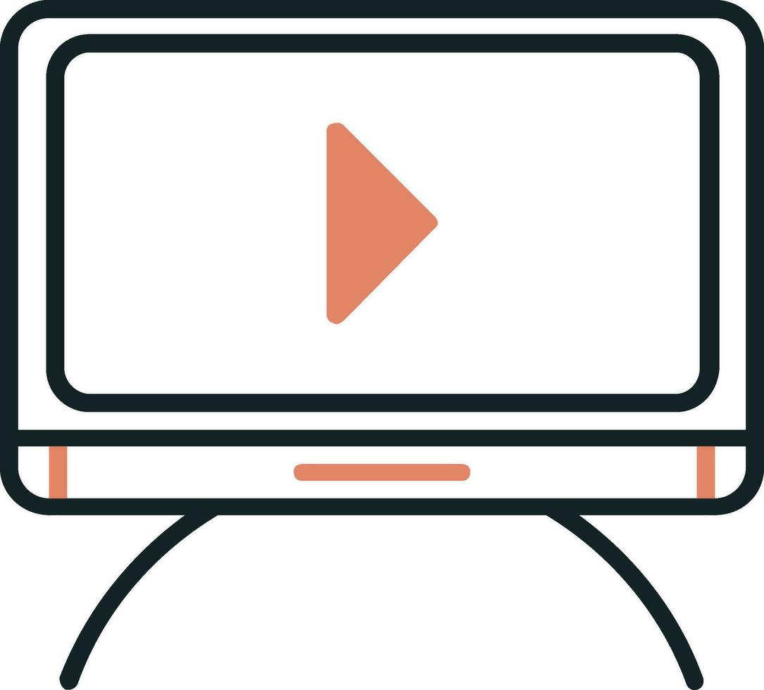 Tv moniter Vector Icon