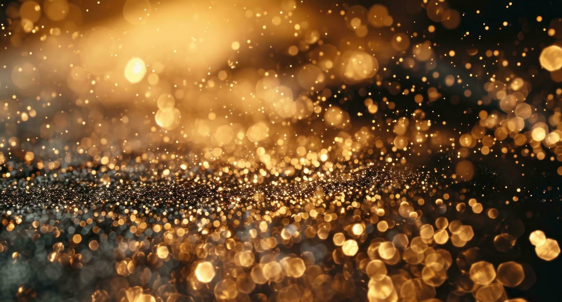AI generated this is a beautiful golden glitter background photo