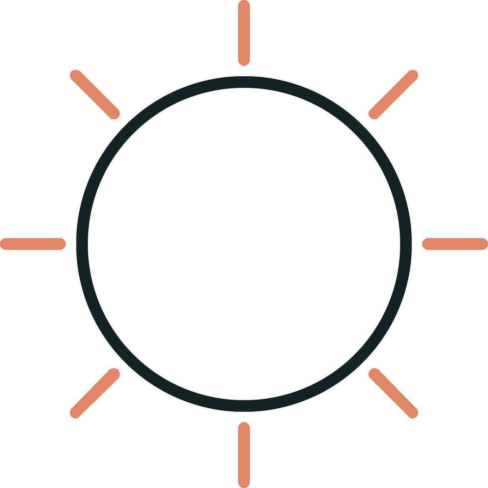 icono de vector de sol