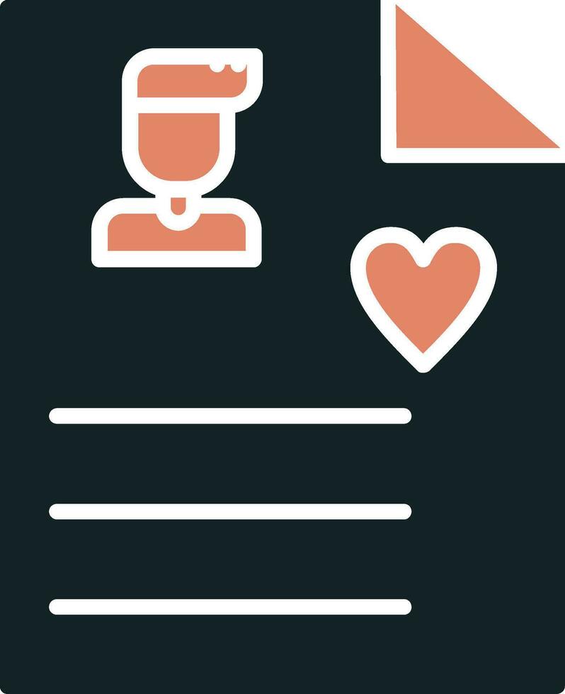 User Biodata Vector Icon