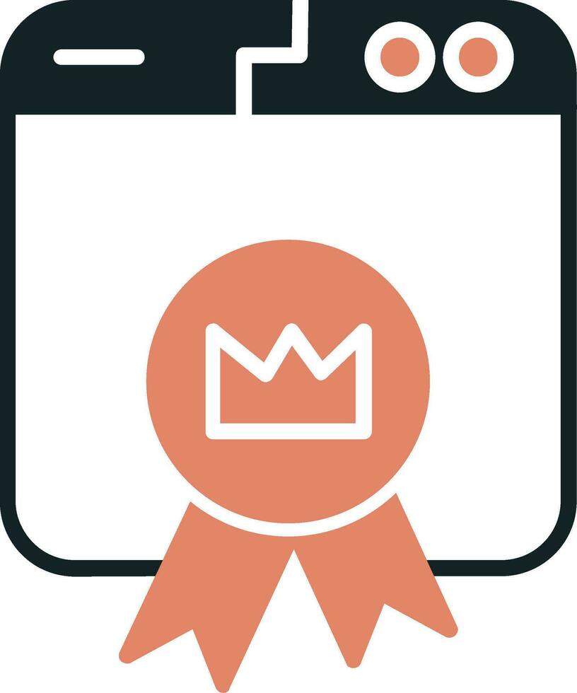 Premium Website Vector Icon