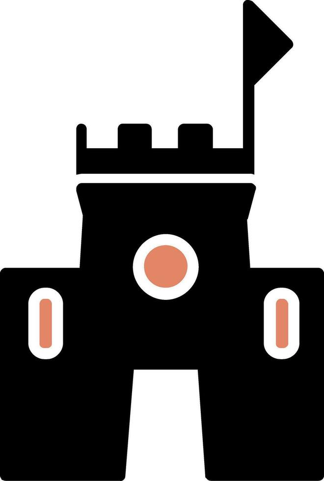 icono de vector de castillo de arena