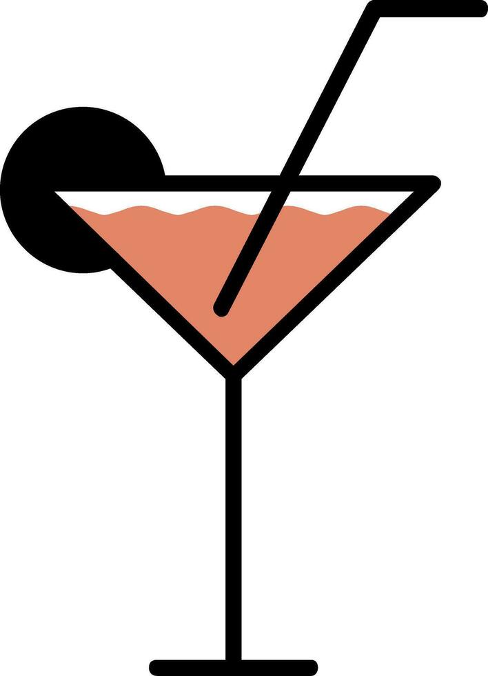 icono de vector de coctel