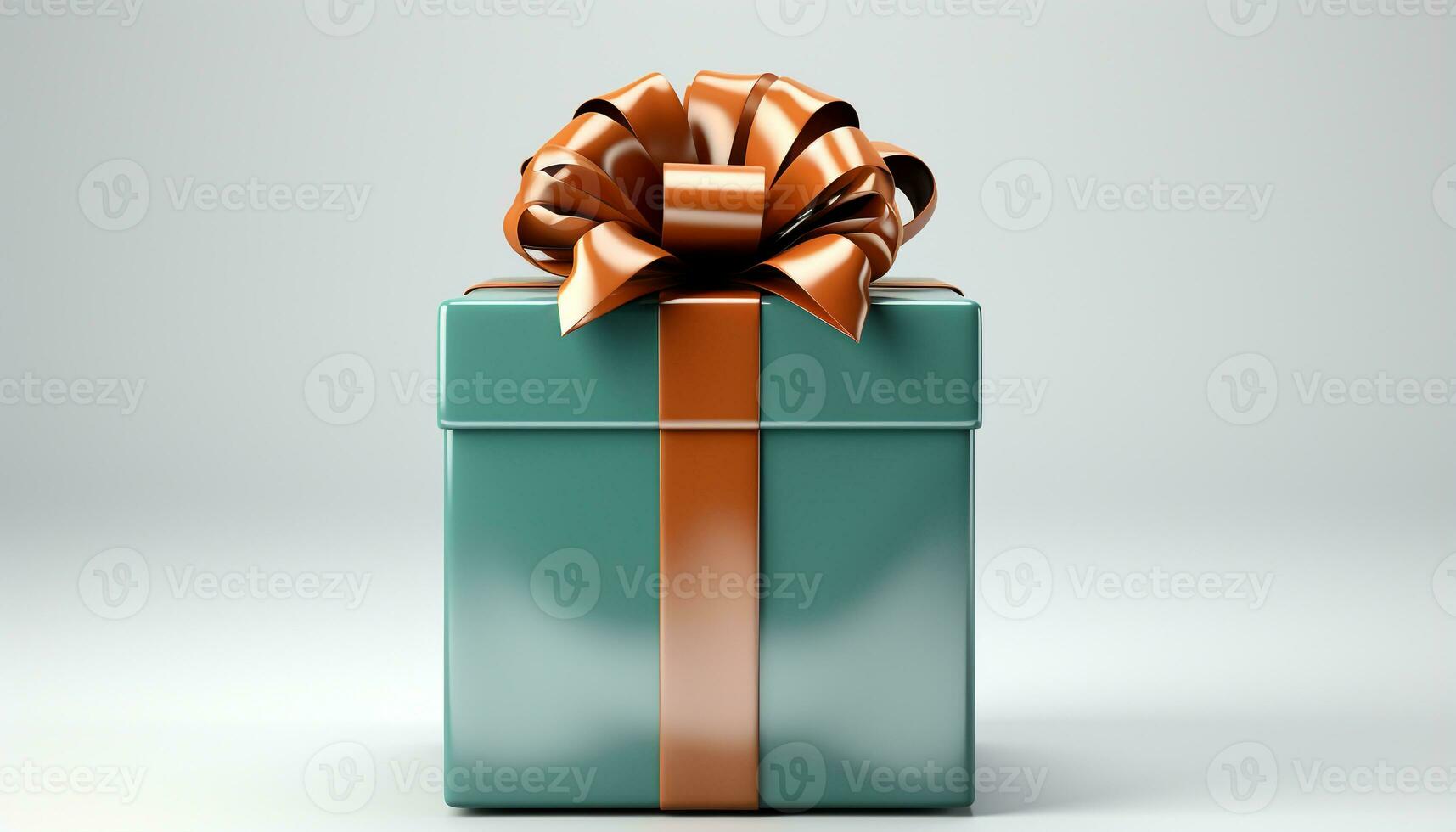 ai generado cumpleaños celebracion con un brillante regalo caja y decoración generado por ai foto