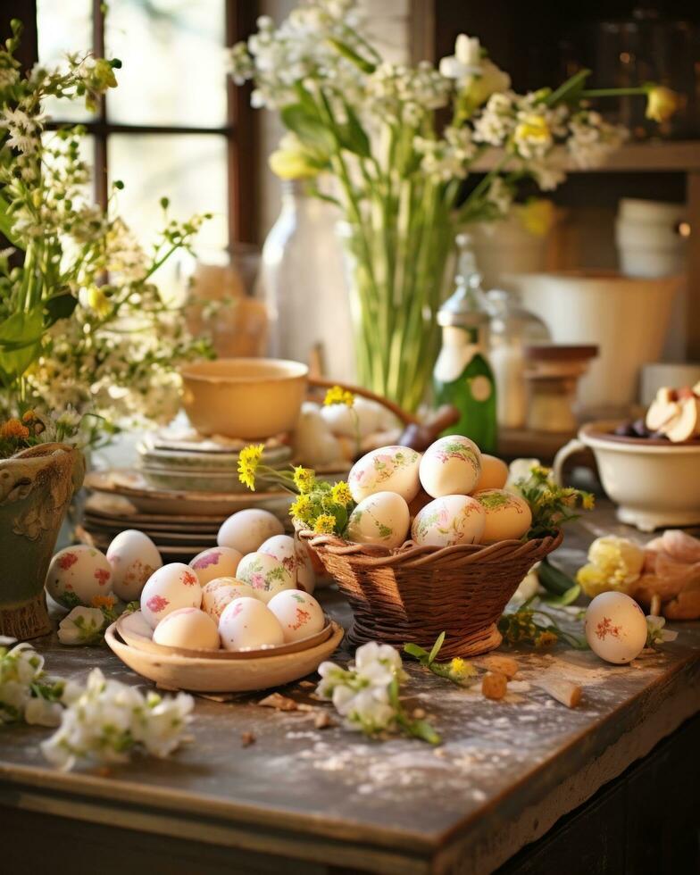 AI generated easter eats and recipes photo