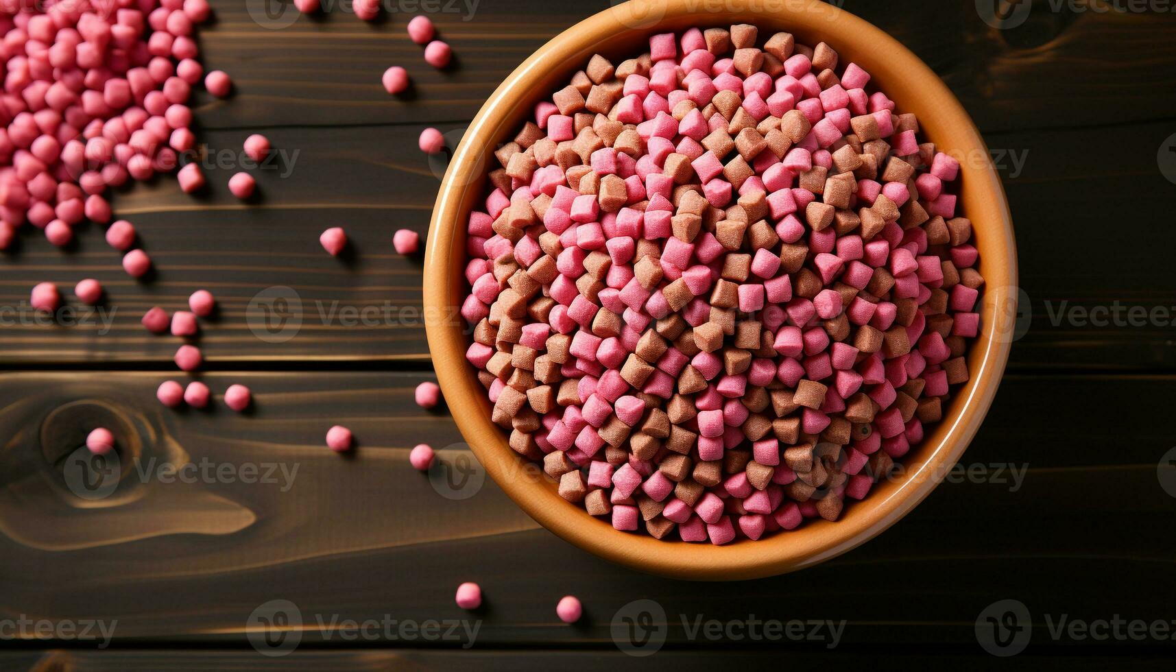 AI generated Healthy eating Fresh organic fruit, a sweet, healthy dessert generated by AI photo