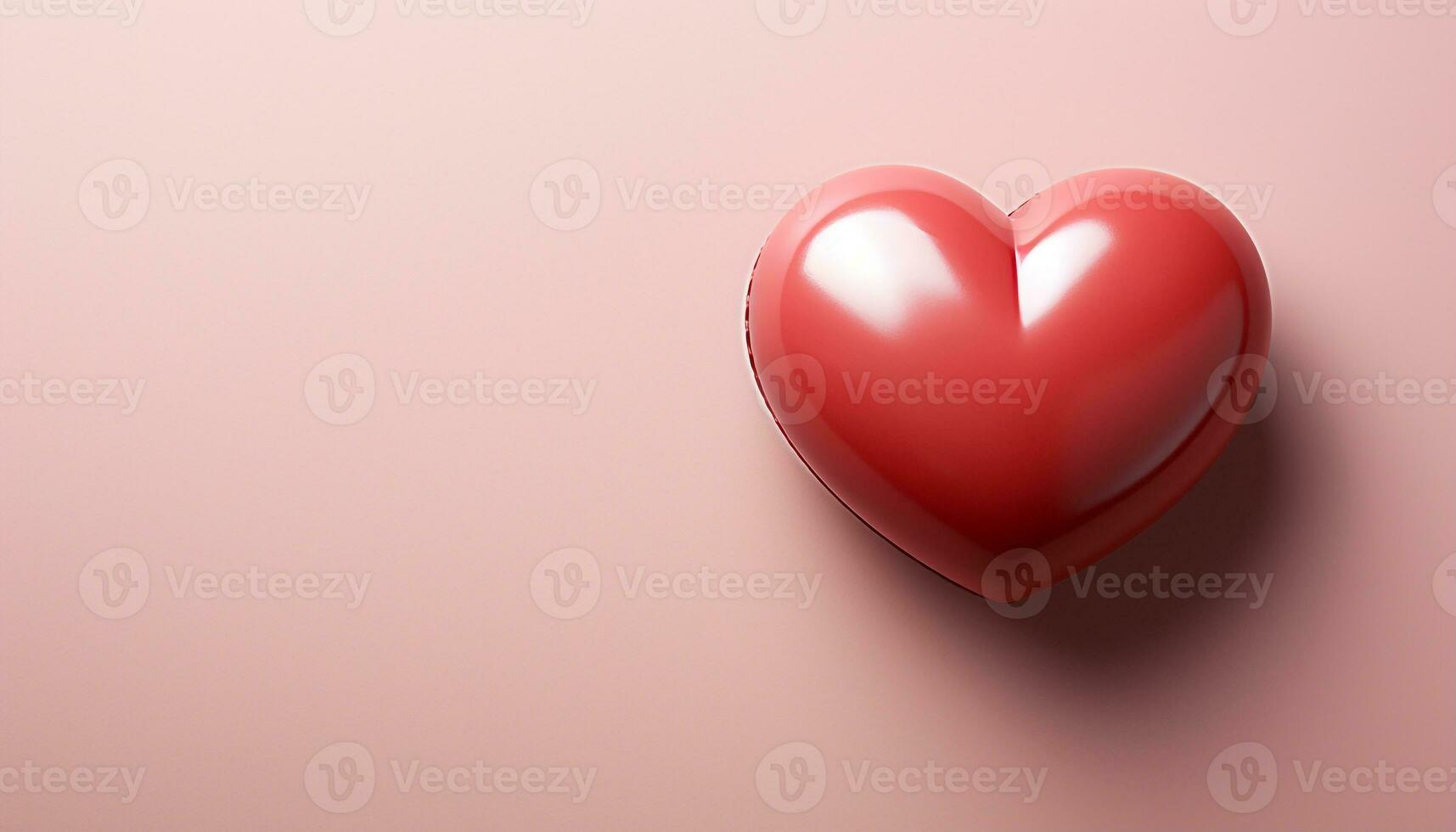 AI generated Love and romance symbolized by heart shape on abstract background generated by AI photo