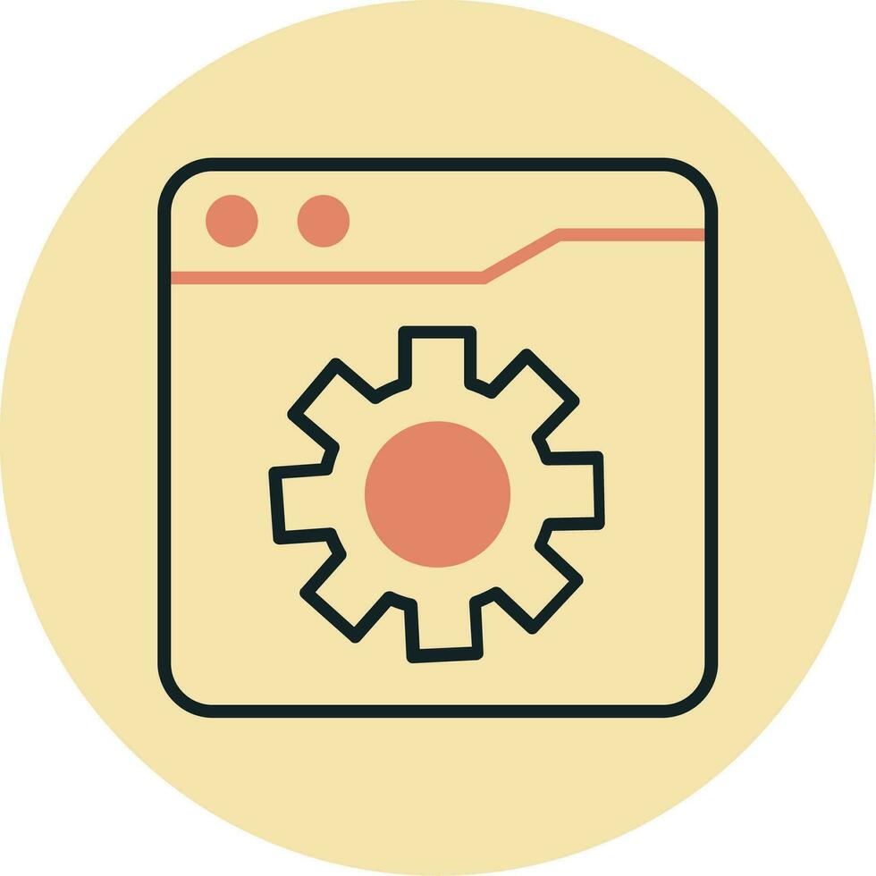 Web Settings Vector Icon