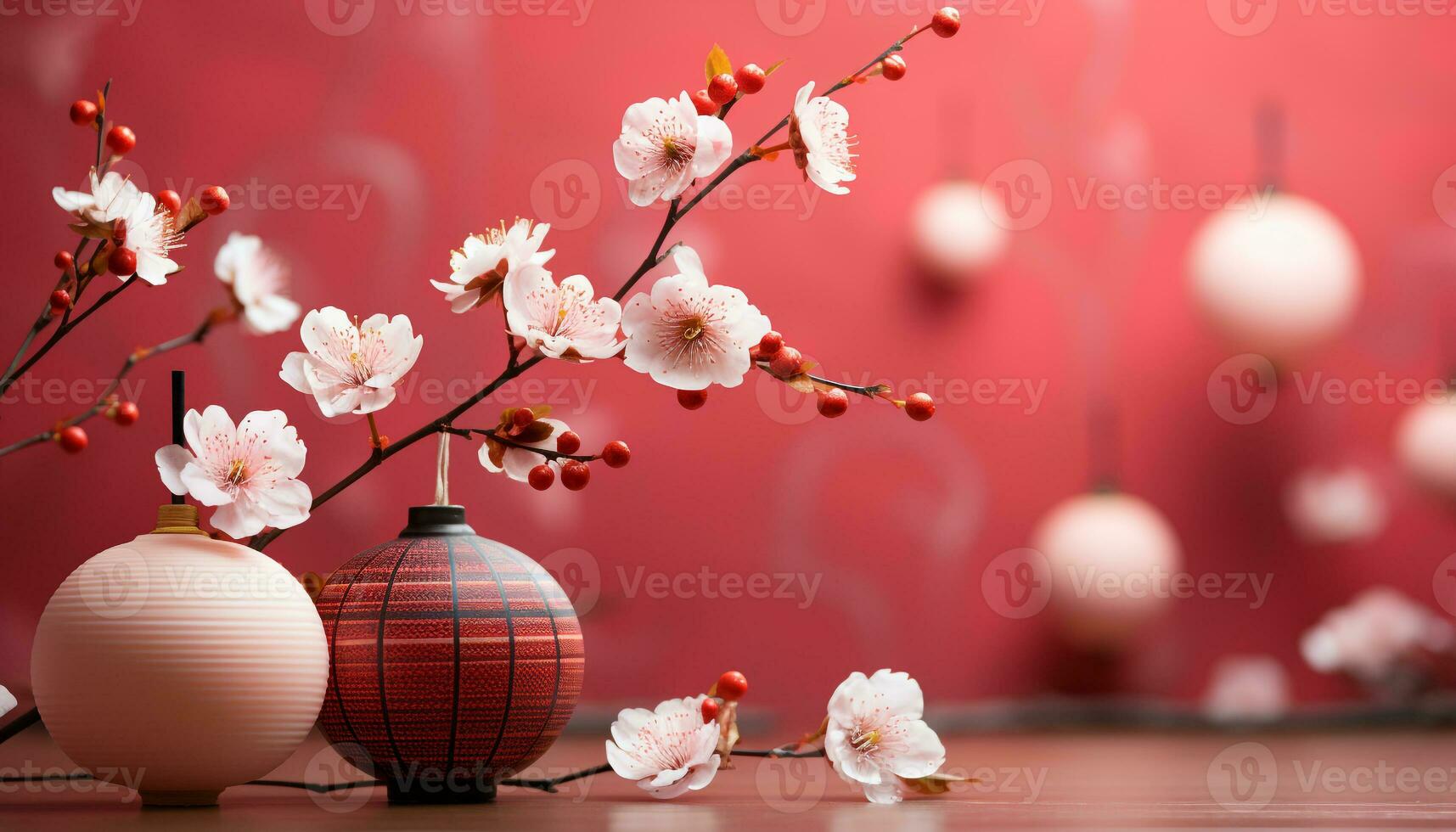 AI generated Springtime blossom on tree branch, nature gift for decoration generated by AI photo