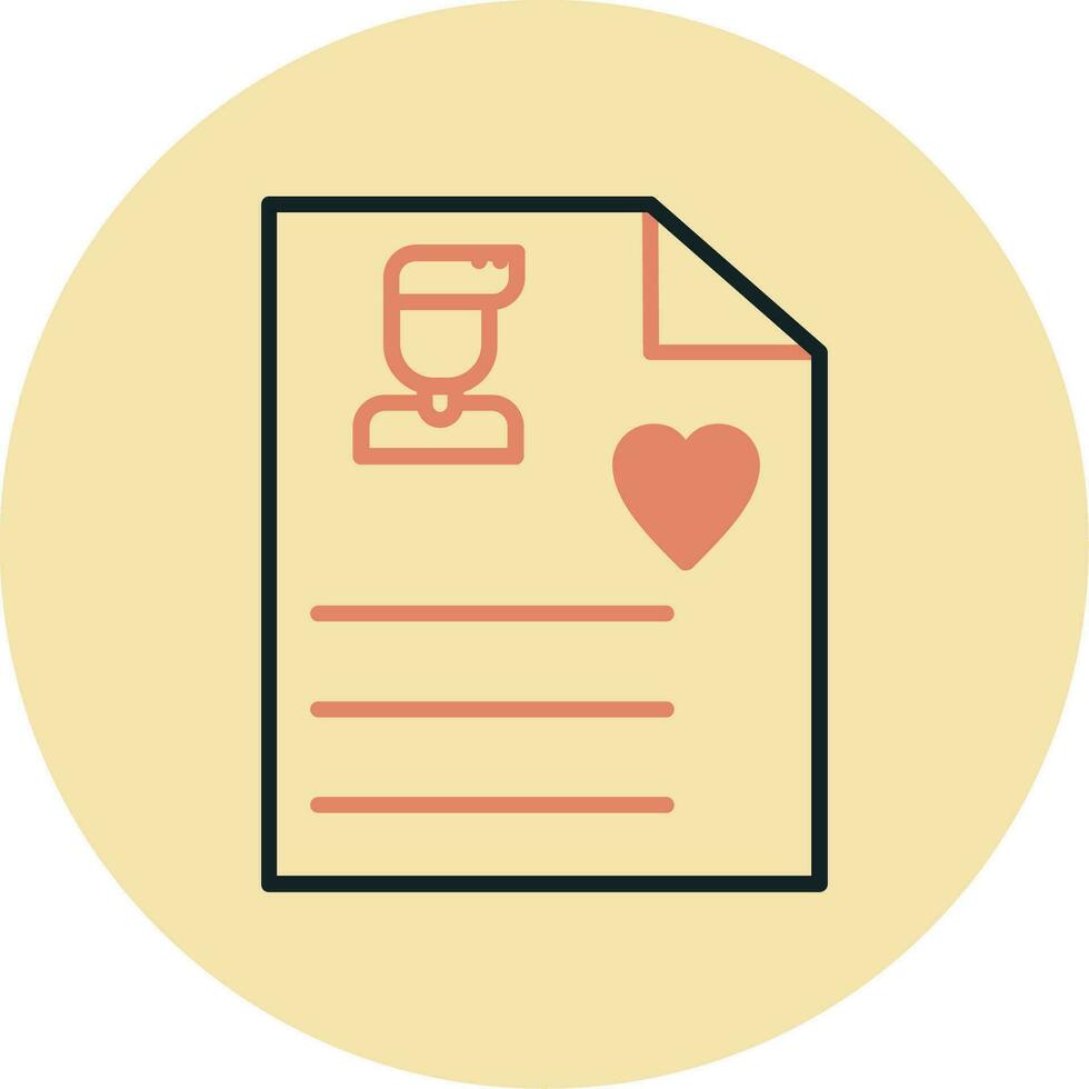 User Biodata Vector Icon