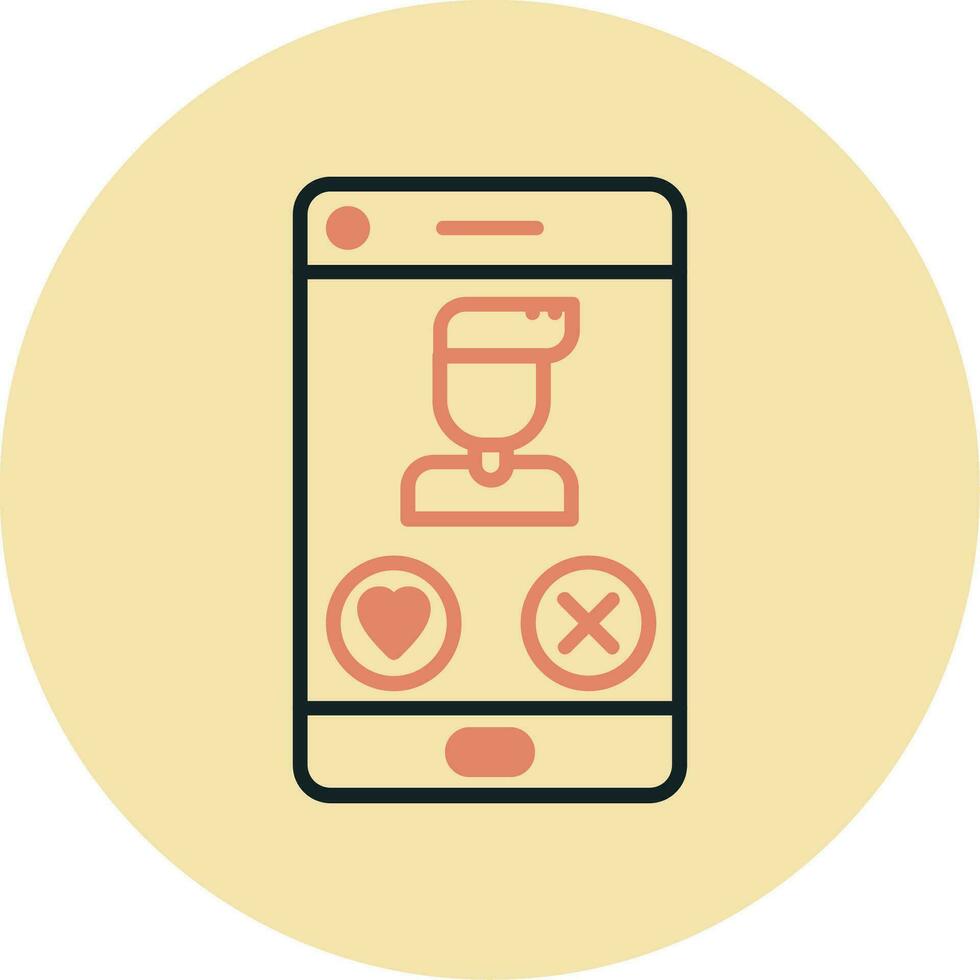 Dating App Vector Icon