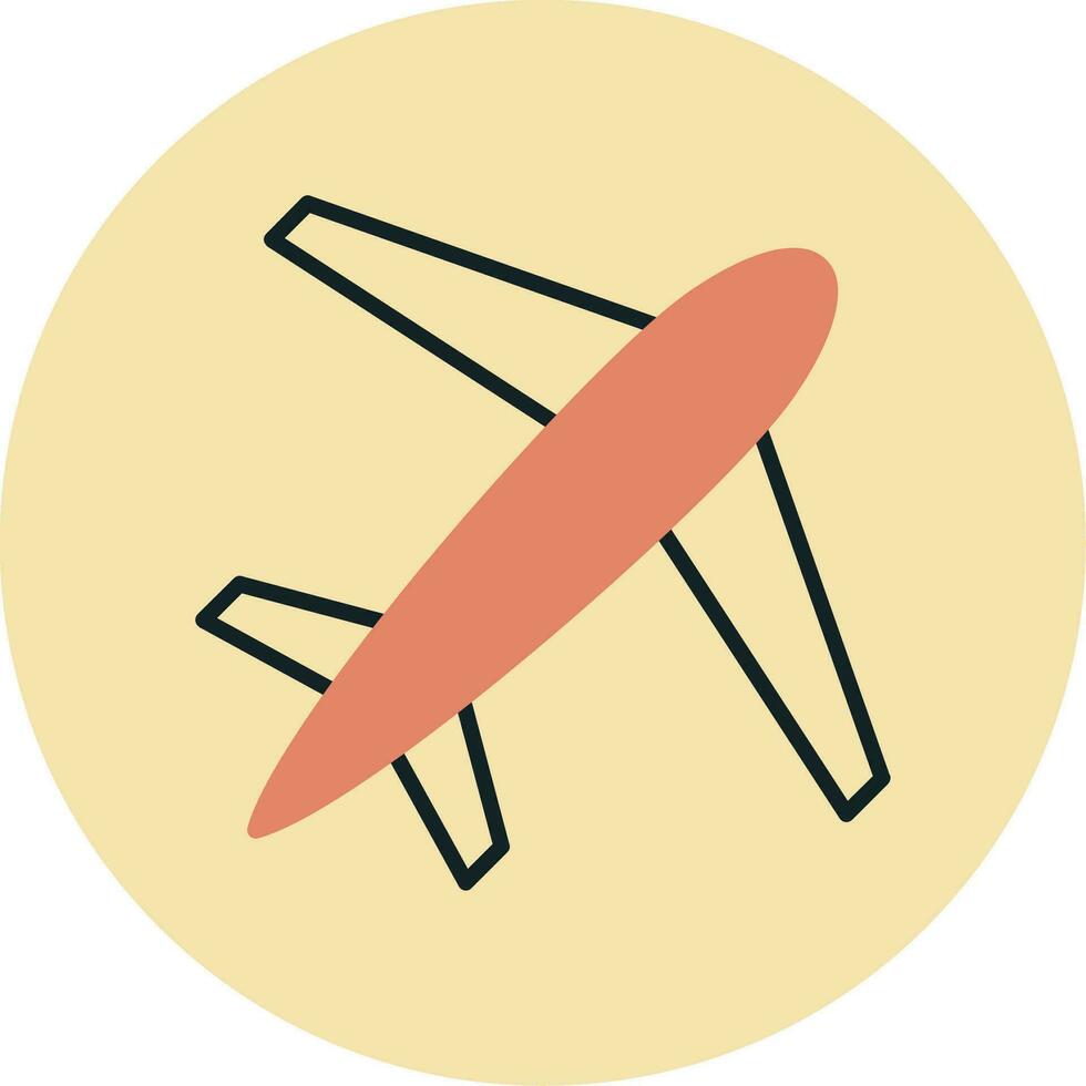 icono de vector de avión