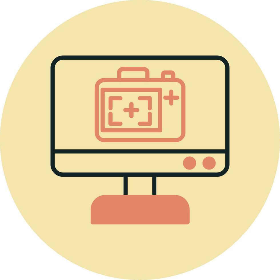 Monitor Screen Vector Icon