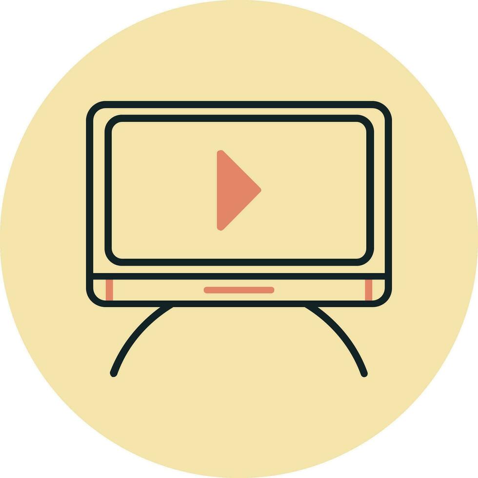 Tv moniter Vector Icon