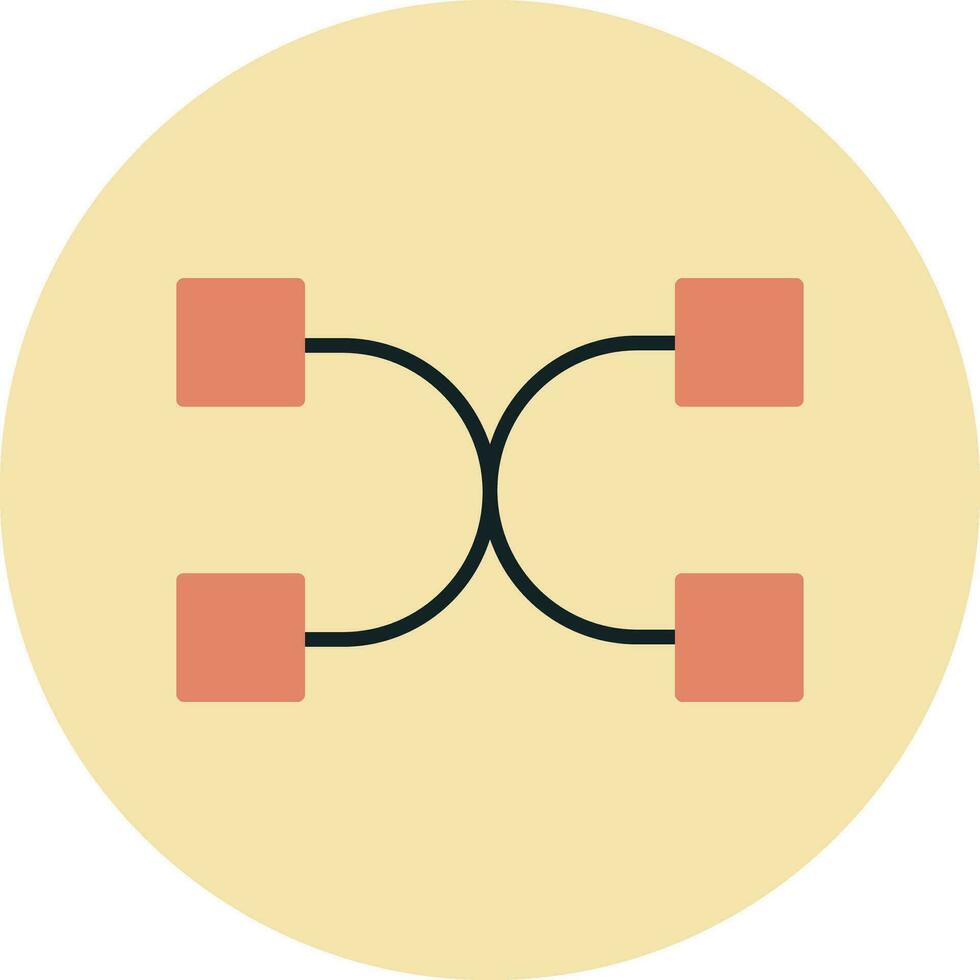 Many To Many Vector Icon