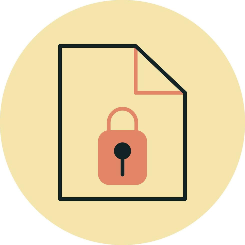 icono de vector de seguridad de datos