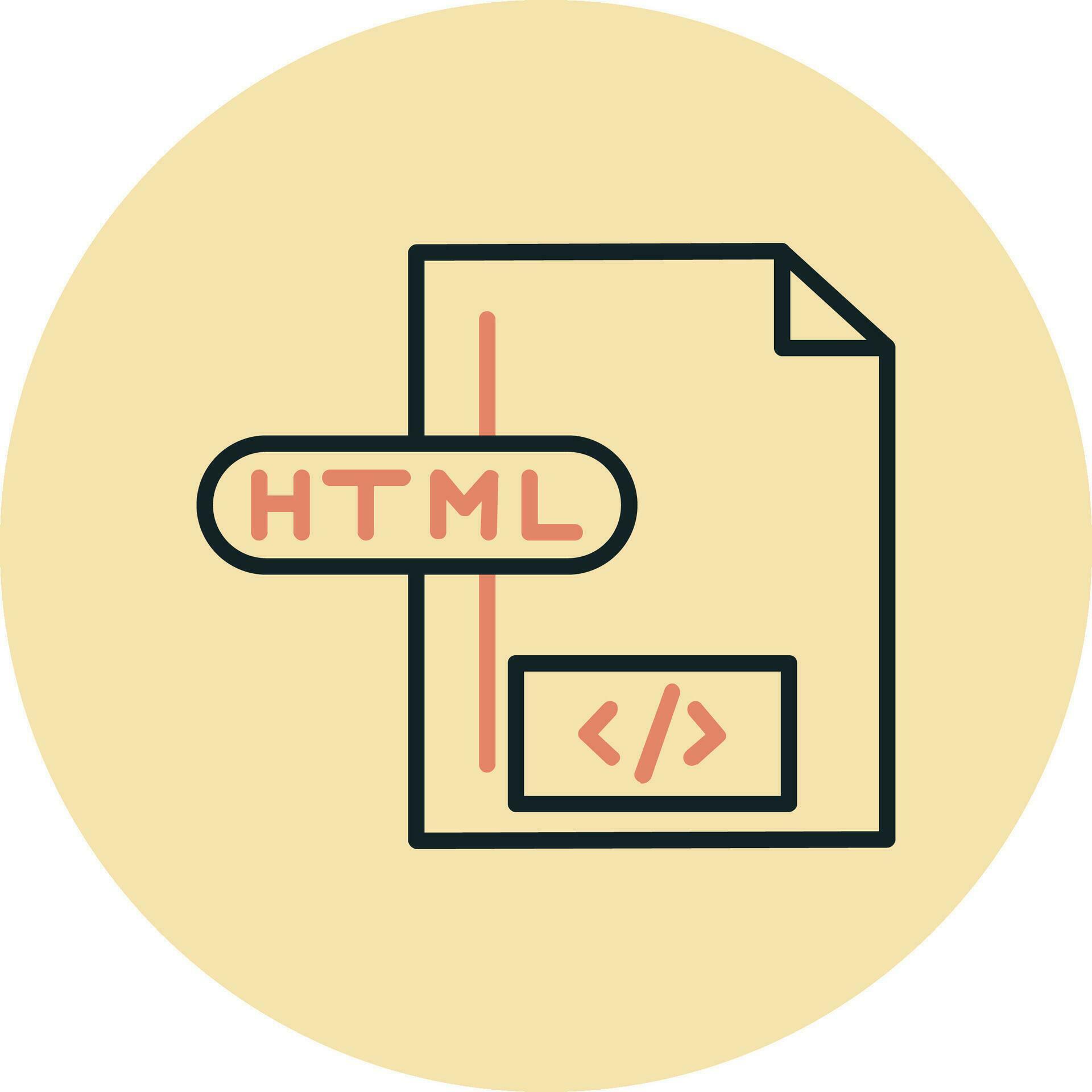 Html File Vector Icon 36807234 Vector Art at Vecteezy