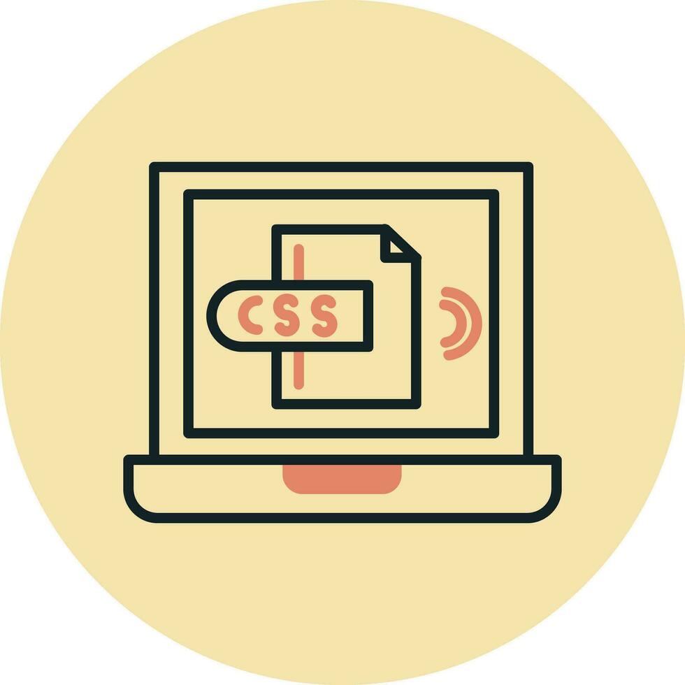 icono de vector de css