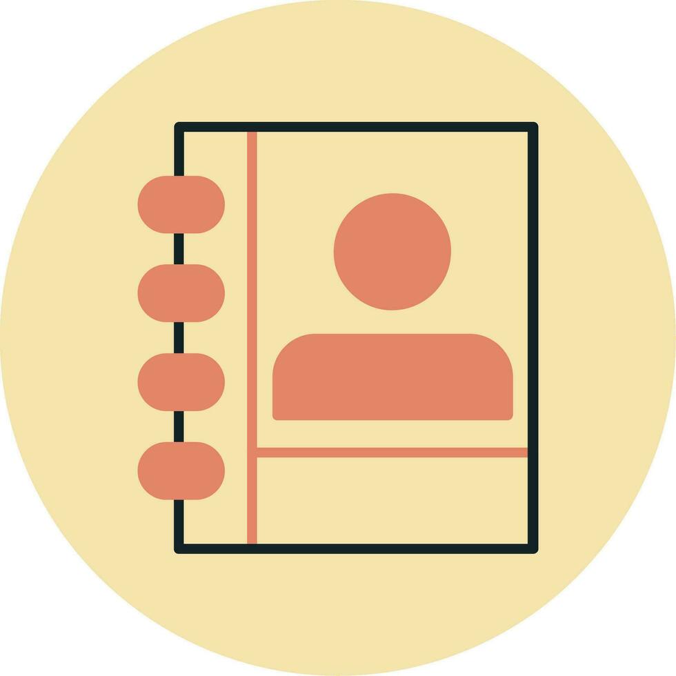 Contact Book Vector Icon