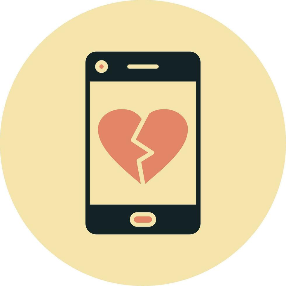 Heart Break Vector Icon