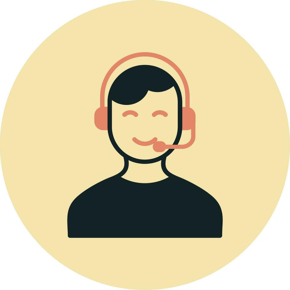 Customer Service Agent  Vector Icon