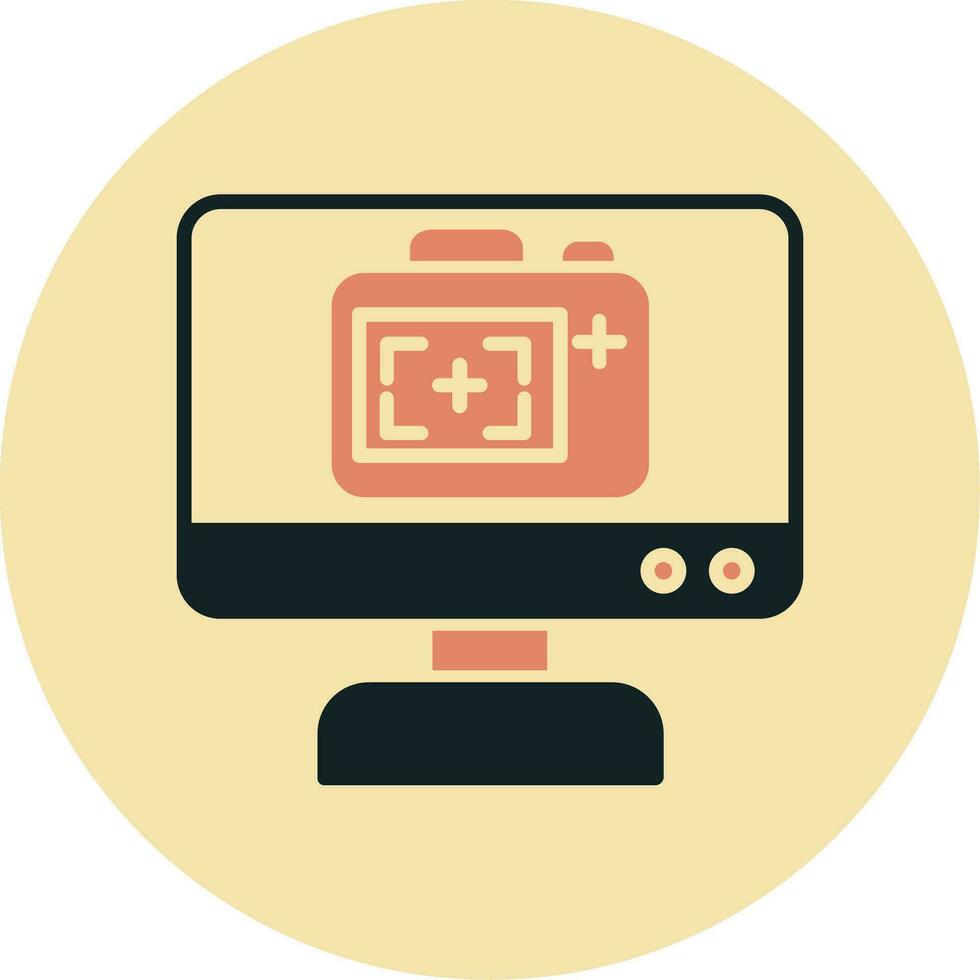 Monitor Screen Vector Icon