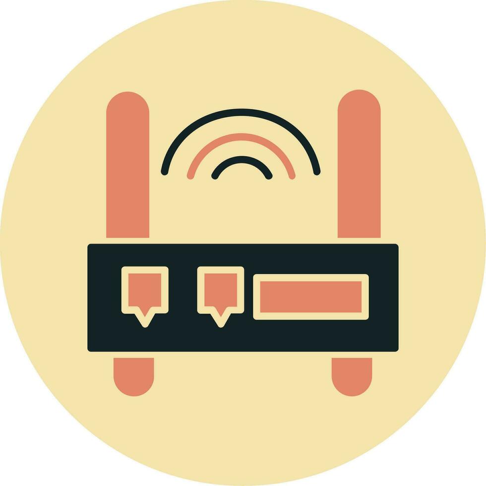 icono de vector de enrutador wifi