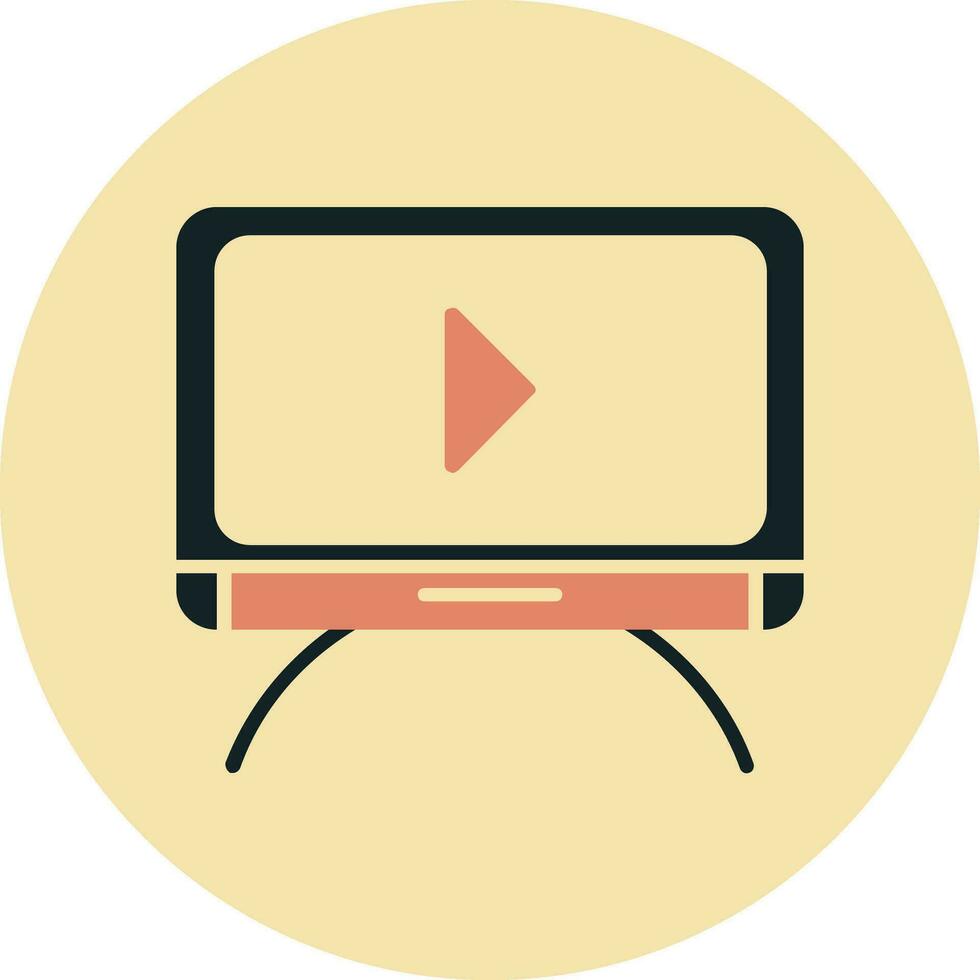 Tv moniter Vector Icon