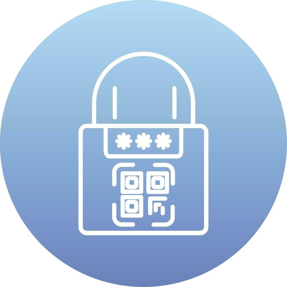 Smart Padlock Vector Icon