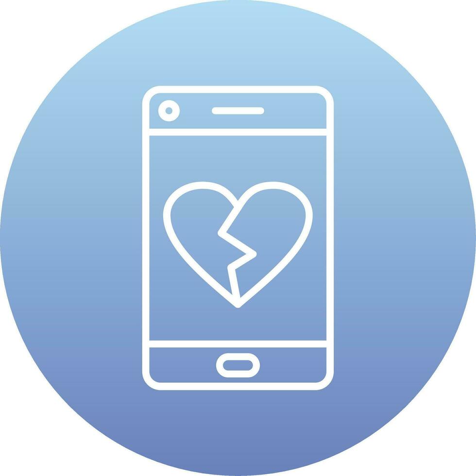 Heart Break Vector Icon