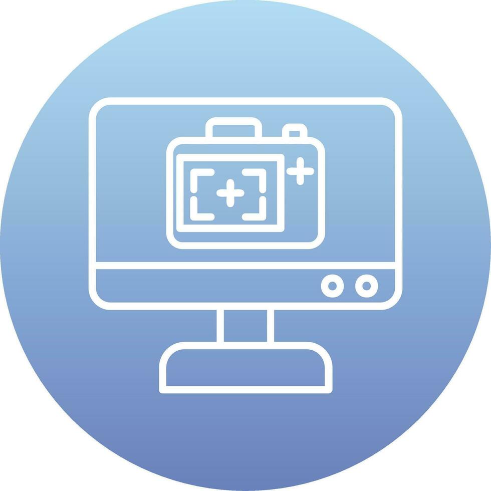 Monitor Screen Vector Icon