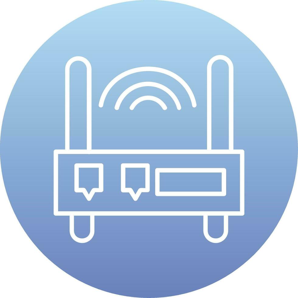 icono de vector de enrutador wifi