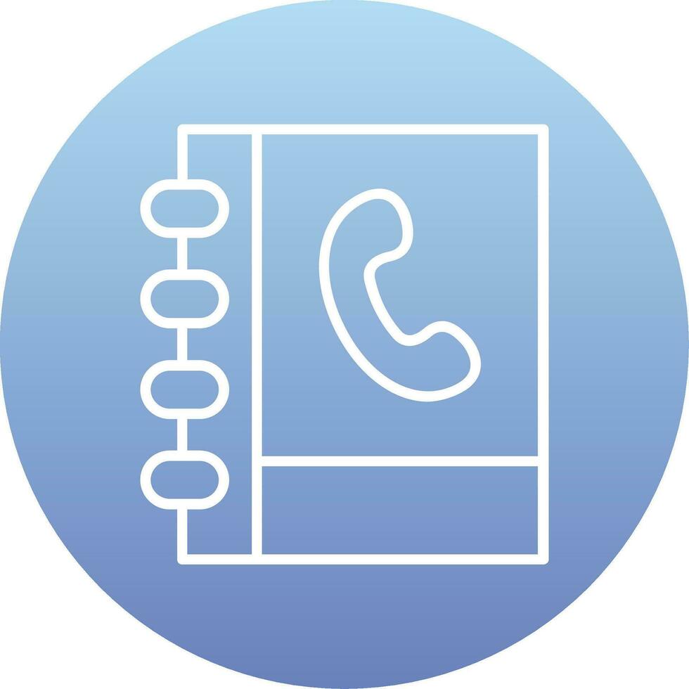 Phone Book Vector Icon