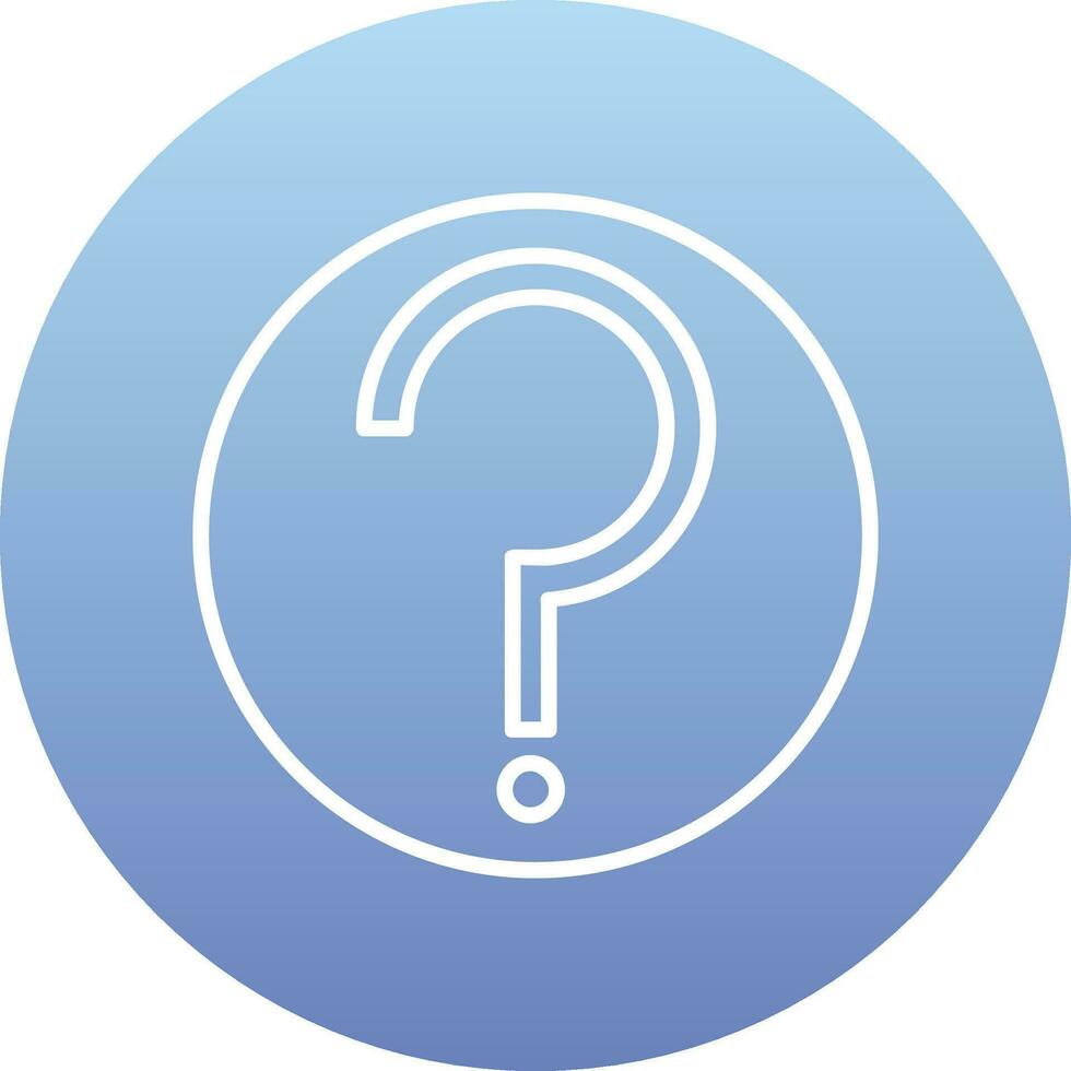 Question Mark Vector Icon