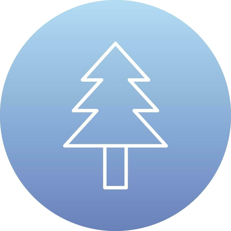 icono de vector de árbol de pino