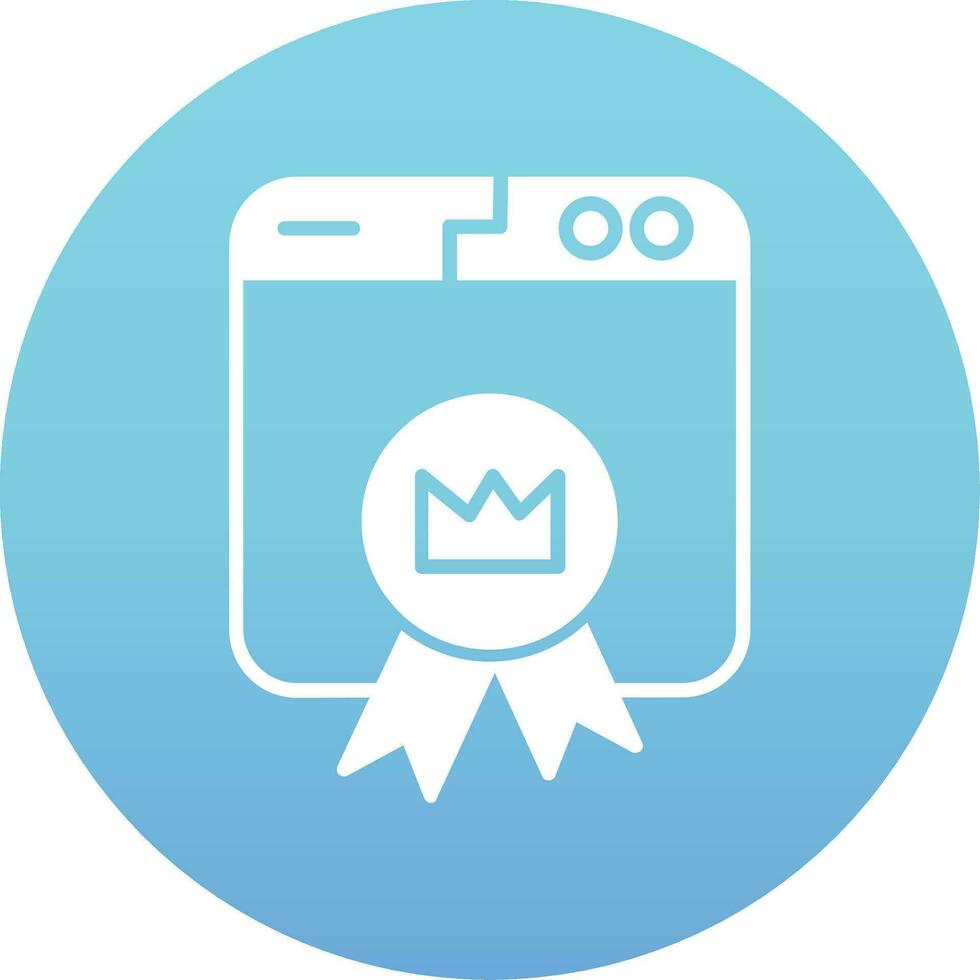 Premium Website Vector Icon