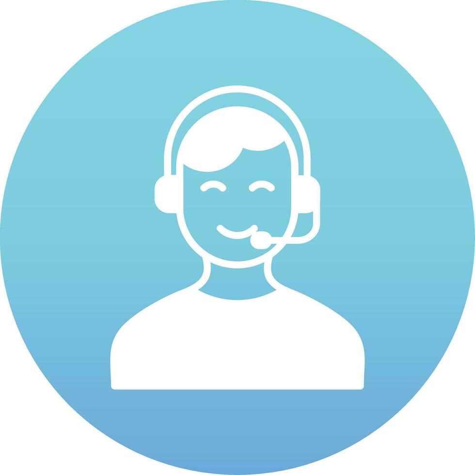 Customer Service Agent  Vector Icon