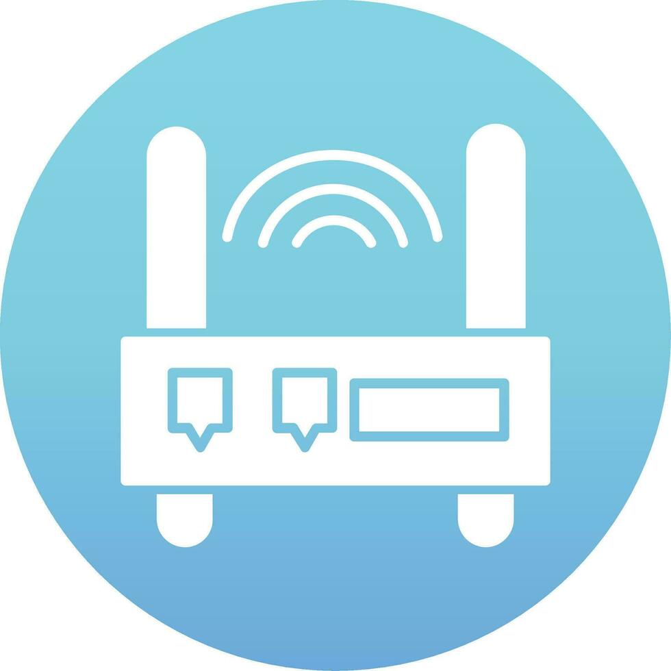 icono de vector de enrutador wifi