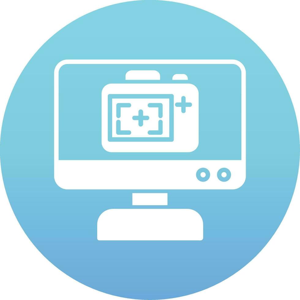 Monitor Screen Vector Icon
