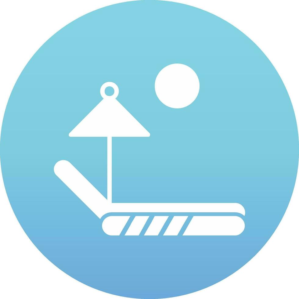 Sunbed Vector Icon