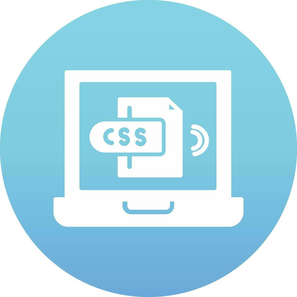 icono de vector de css