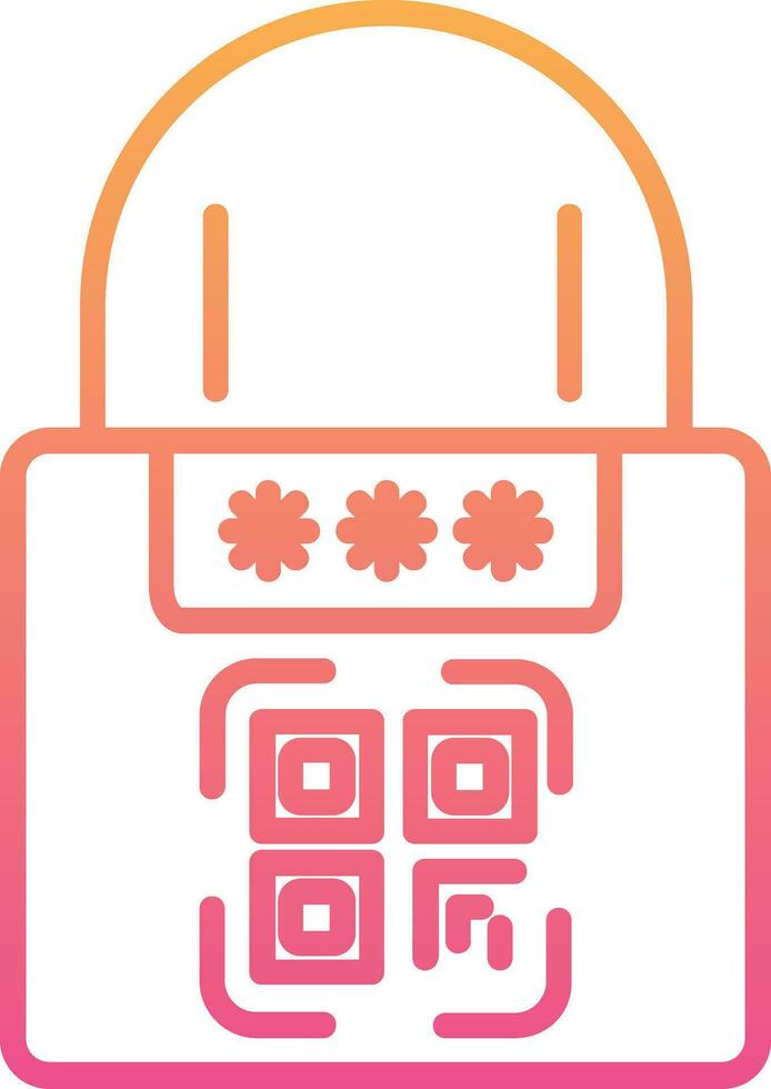 Smart Padlock Vector Icon