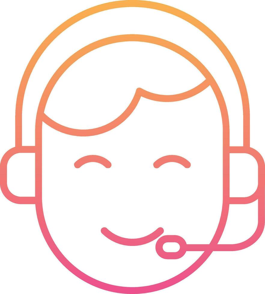 Customer Service Agent Vector Icon