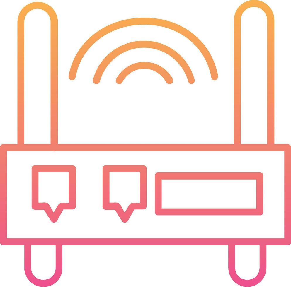 icono de vector de enrutador wifi