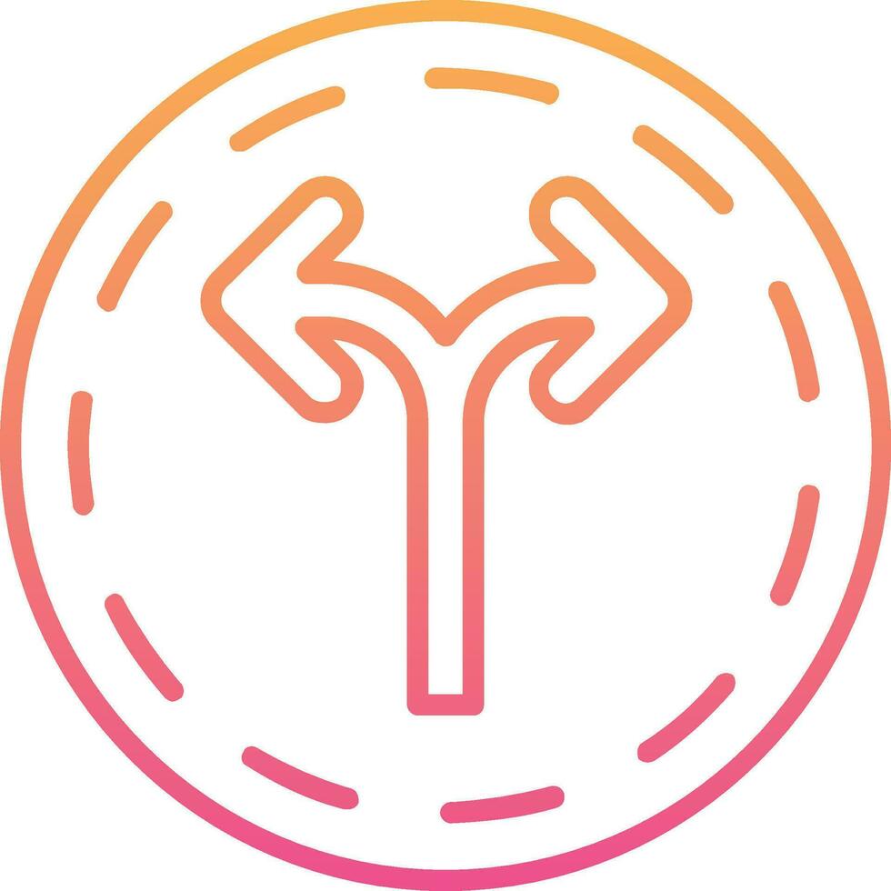 Two Way Vector Icon