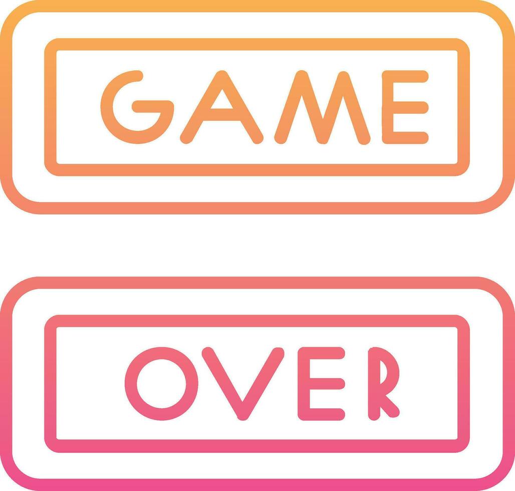 Game over Vector Icon