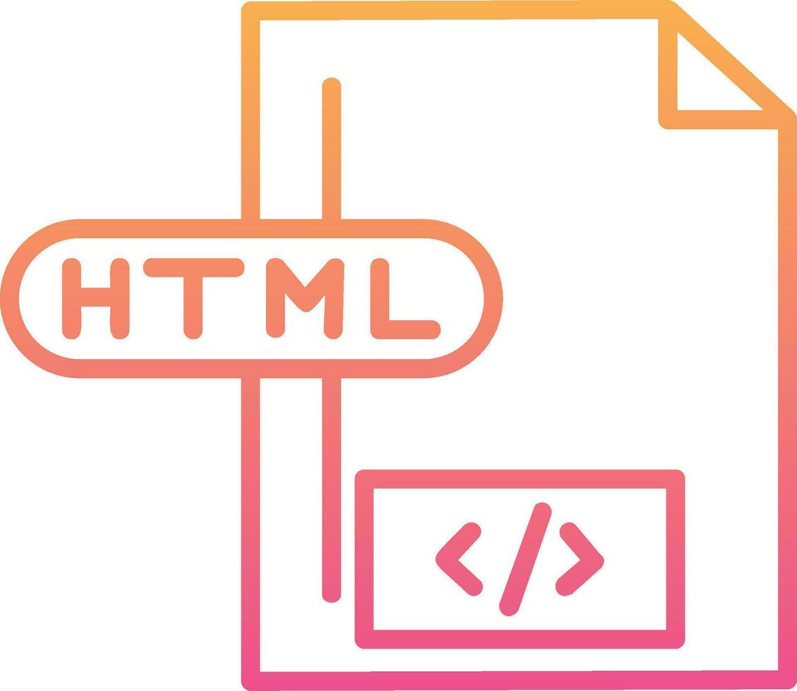 Html File Vector Icon